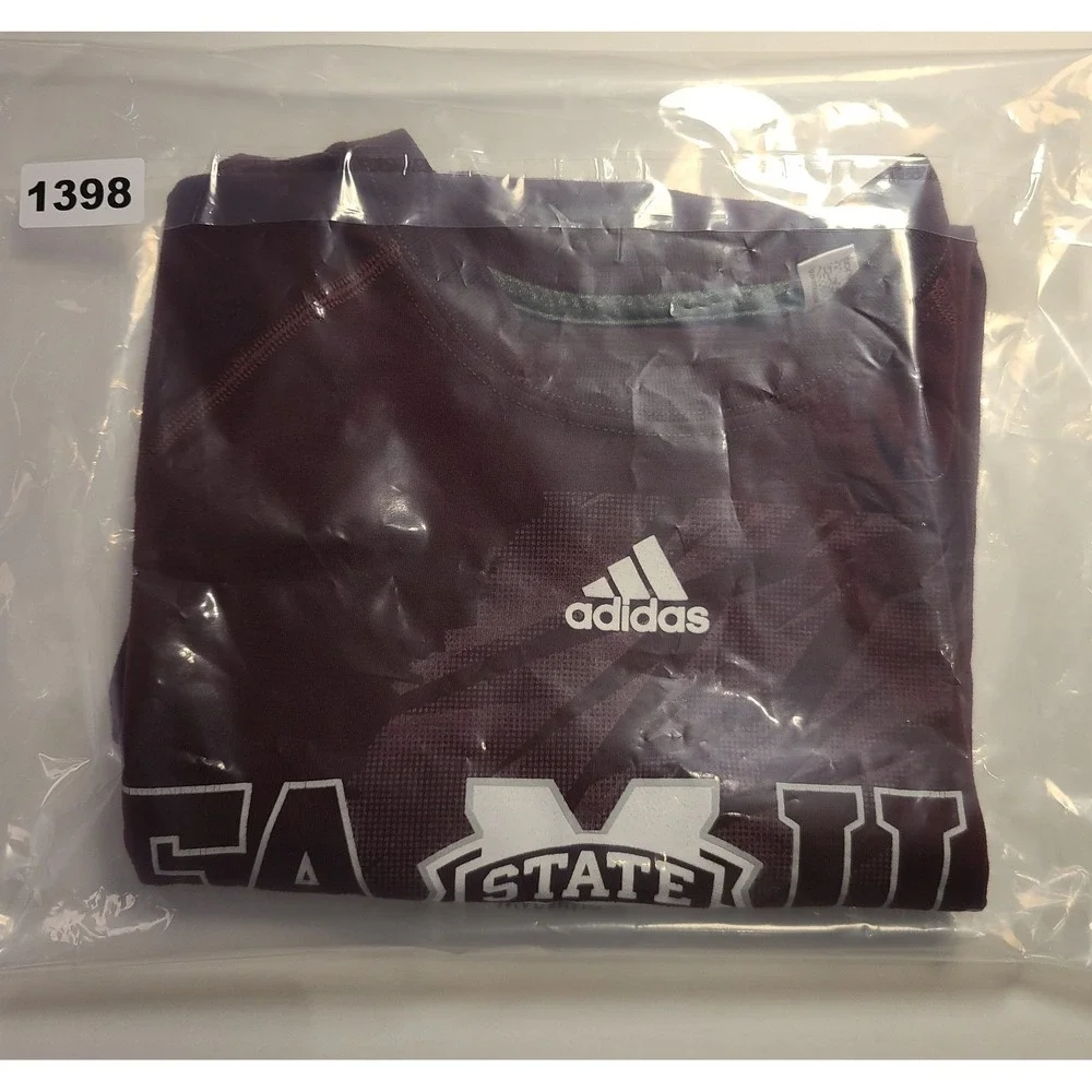 Adidas Mississippi State‎ Bulldog Tennis Club Ultimate Tee Maroon Men's Medium